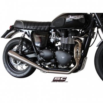 view SC-Project T09-C37A 2-1 Full System Exhaust for Triumph Bonneville (2007-2016)