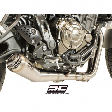 SC-Project Y14-C21A70S Conic 70's Style Full System Exhaust for Yamaha XSR700 (2016-)