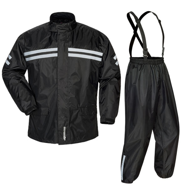Tour Master Shield 2 Piece Rainsuit Black Accessories International