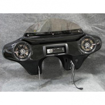 view TKY Classic Batwing Fairing with Preinstalled Stereo and 6-1/2" Speakers