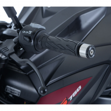 R&G BE0109BK Bar End Sliders for Suzuki GSX-R1000/R, GSX-8S & V-Strom 800DE