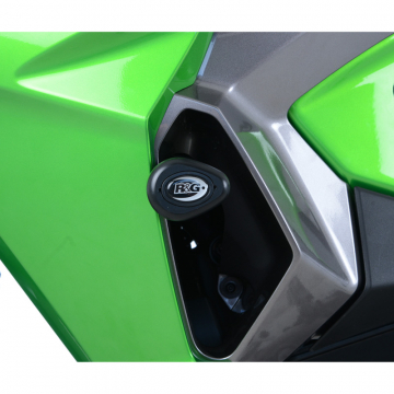 R&G CP0434BL Aero Style Frame Sliders, Black for Kawasaki Versys-X 300 (2017-2022)