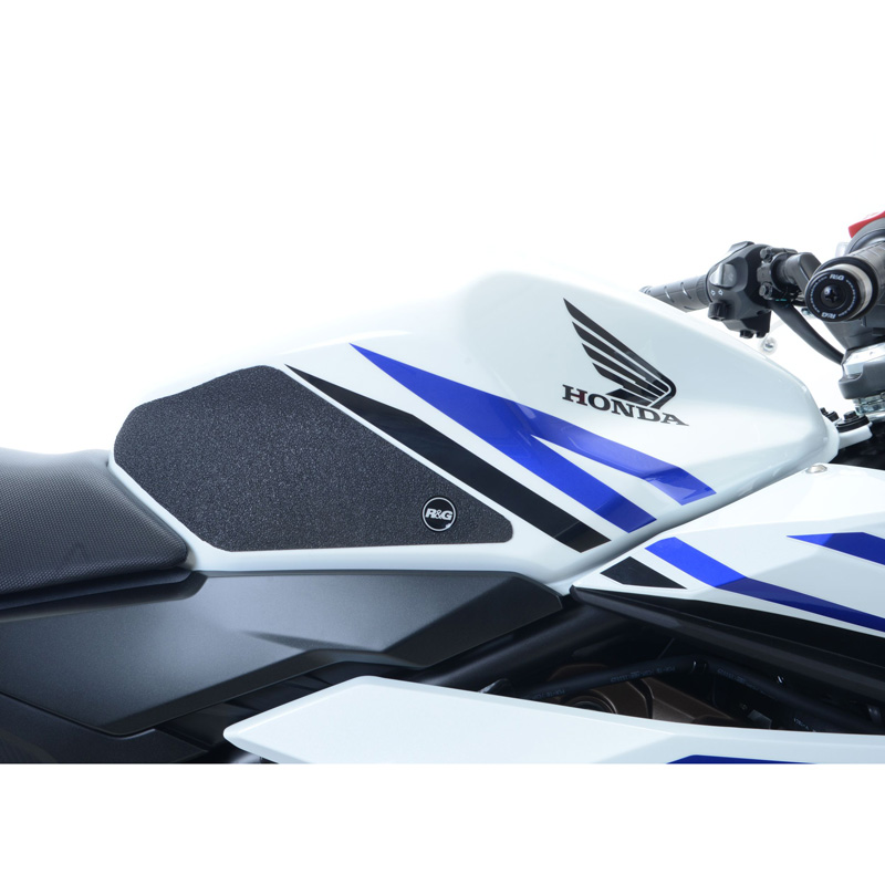 R&G EZRG331BL Tank Traction Grips for Honda CB500F '16'18 & CBR500R '16 Accessories