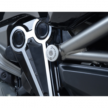 view R&G FI0067SI Frame Plug, Silver for Ducati XDiavel '16-'20 & Diavel 1260/S '21-'23