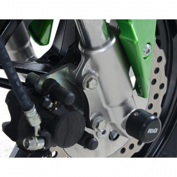 view R&G FP0190BK Front Axle Sliders Fork Protectors for Kawasaki Z125 PRO 2017-up