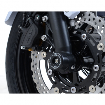 view R&G FP0192BK Front Axle Sliders for Kawasaki Z650/RS & Ninja 650 (2017-current)