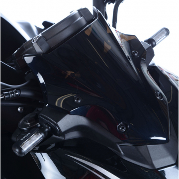 R&G FAP0016BK Front Indicator Adapter Kit for Kawasaki Z900 / Versys-X 300 (2017-)