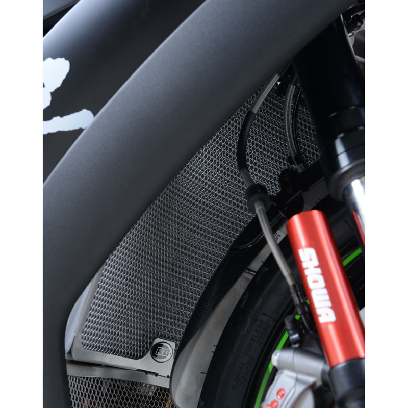 R&G RAD0200TI Radiator Guard, Titanium for Kawasaki ZX10R (20082016