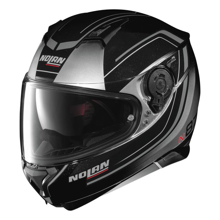 Nolan N87 Savoir Faire Helmet, Silver | Accessories International