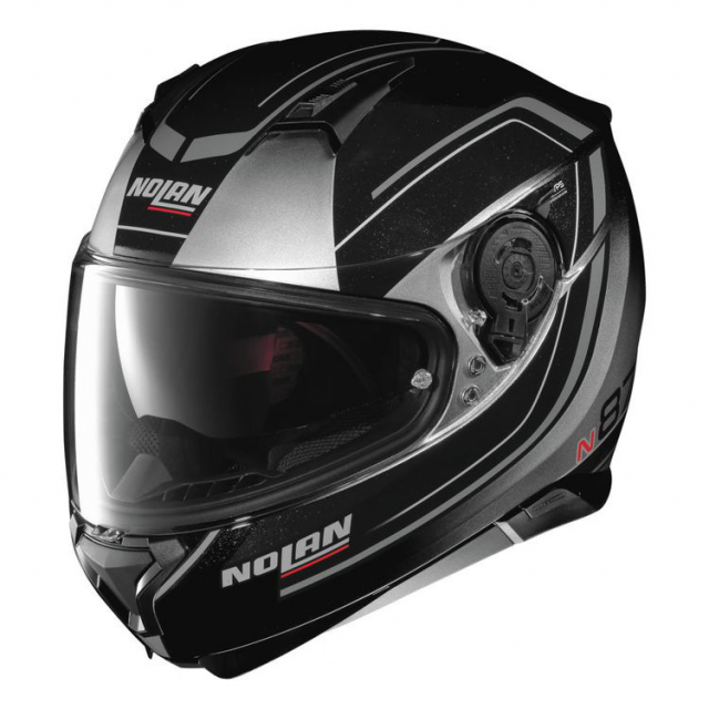 セキュリティ・セーフティ NOLAN N87 Nolan N87 Savoir Faire Helmet, Silver | Accessories International