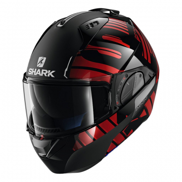 view Shark EVO-One 2 Lithion Dual Helmet, Black/Chrome/Red