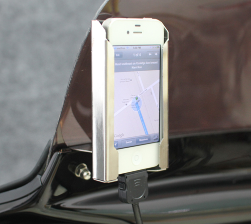Phone Mount shown with iPhone