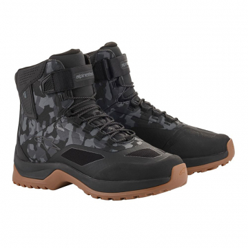 view Alpinestars CR-6 Drystar Riding Boots, Black/Grey/Gum