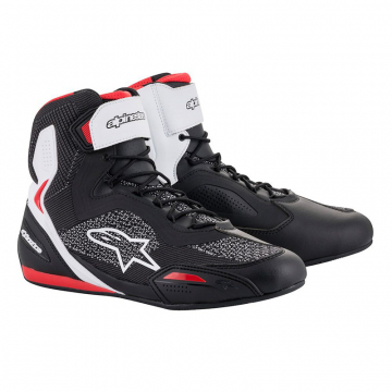 view Alpinestars Faster-3 Rideknit Shoes, Black/White/Red