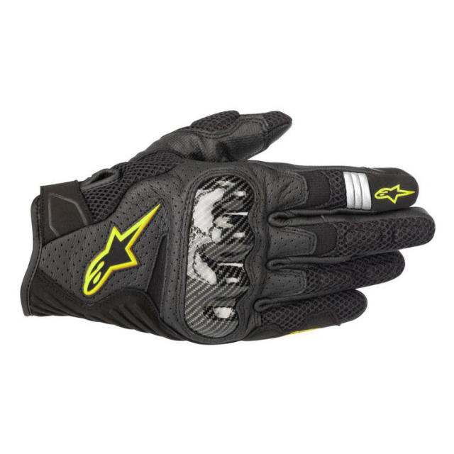 Alpinestars SMX-1 Air V2 Gloves, Black/Yellow | Accessories