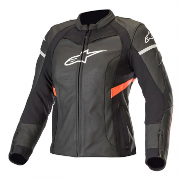 view Alpinestars Stella Kira Leather Jacket, Black/Red