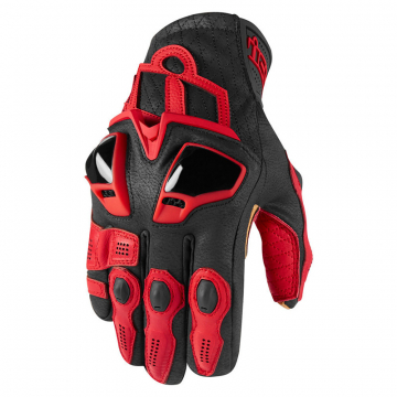 view Icon Hypersport Short Gloves, Red
