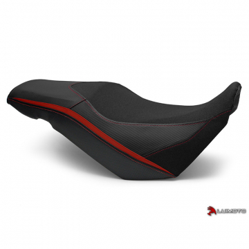 view Luimoto 4211103 Styline Rider Seat Cover, Red for Suzuki V-Strom 650 (2017-)