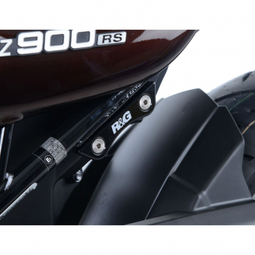 R&G BLP0065BK/LHS Rear Foot Rest Blanking Plates Kawasaki Z900 (2017-) / Z900RS (2018-)