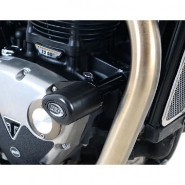 view R&G CP0436BL Aero Frame Sliders, Black Triumph Bonneville Bobber 2017-