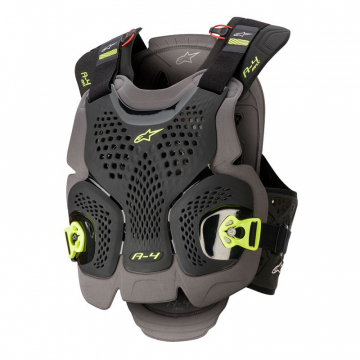 view Alpinestars A-4 Roost Chest Guard, Black/Yellow