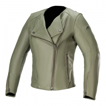view Alpinestars Alice Womens Leather Jacket, Green