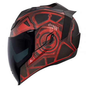 Icon Airflite Blockchain Helmet, Red