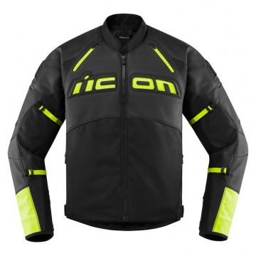 view Icon Contra2 Leather Jacket, Hi-Viz