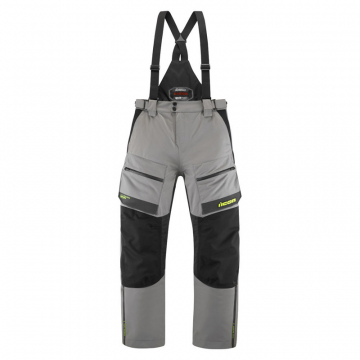 Icon Raiden Waterproof Pant, Grey/Hi-Viz