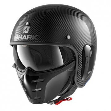 view Shark S-Drak 2 Carbon Skin Helmet, Carbon/Silver/Black