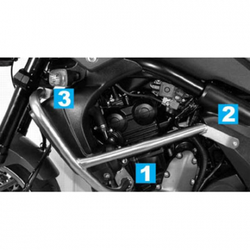 view Hepco & Becker 501.220 00 01 Crashbar / Engine Guard Black for Versys 650 '06-'09