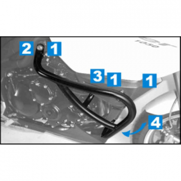 view Hepco & Becker 501.711 00 01 Engine Guard for Triumph Tiger 1050