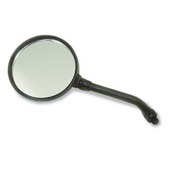 view Emgo Black Short Stem Universal Mirror - 10mm
