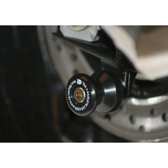 R&G CR0032BK Cotton Reel Swingarm Spools, Black for BMW/Royal Enfield/Triumph/Zero models