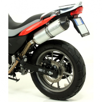 Arrow 72615AK Exhaust Race-Tech Aluminum Silencer with Carbon End Cap for BMW G650GS (2011-2016)