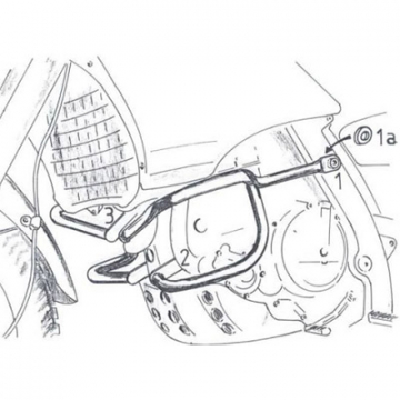 Hepco & Becker 502.701 Crashbar / Engine Guard for Aprilia Pegaso 650 '92-'95