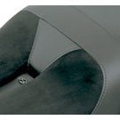 synthetic suede cover over the rider's cockpit