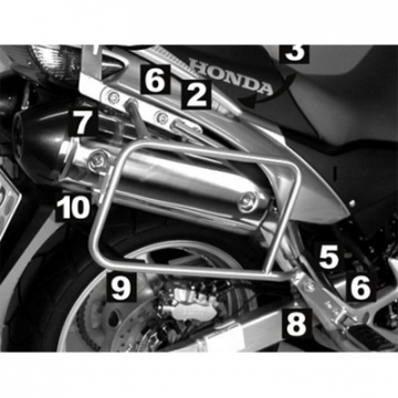 view Hepco & Becker 650.949 Lock-it Carrier - Honda XL1000V Varadero '07-up