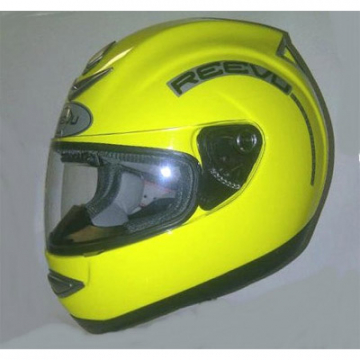 Reevu MSX1 Rear View Motorcycle Helmet - Hi Viz Yellow