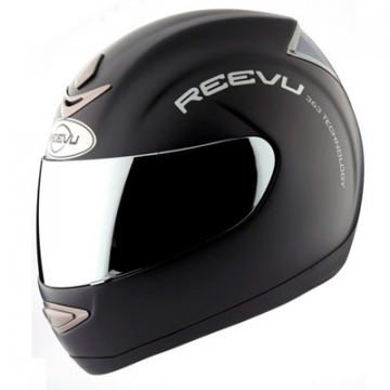 Reevu MSX1 Rear View Motorcycle Helmet - Matte Black
