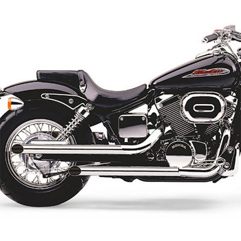 view COBRA 2" Drag Pipes Complete Exhaust Shadow Spirit 750 01-07