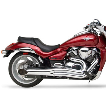 view HARD-KROME 2-Into-1 Sideburners Exhaust Boulevard C109R 08-up