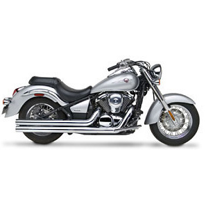 HARD-KROME 3" Big Straights Exhaust Vulcan 900 06-up