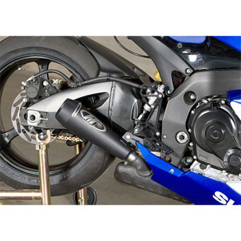 view M4 GP Style Black Muffler Slip-on Exhaust GSX-R600 / GSX-R750 08-up