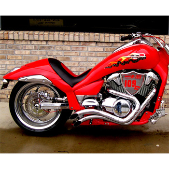 MORTONS CUSTOMs Street Kings 2 Complete Exhaust Boulevard M109R