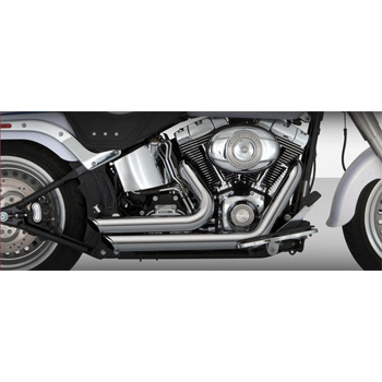 VANCE & HINES Shortshots Staggered Complete Exhaust - Softail FXST / FLST Models 86-up
