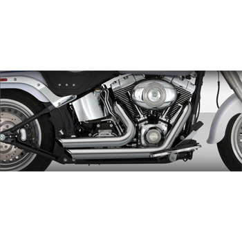 view VANCE & HINES Shortshots Staggered Complete Exhaust - Softail FXST / FLST Models 86-up