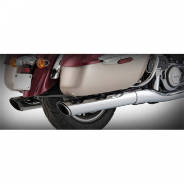 Vance & Hines Twin Slash Round Slip-on Mufflers Exhaust - Nomad / Voyager / Vaquero 1700 09-14