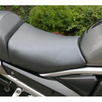 WHITE & BLACK CUSTOM 07-12 FITS SUZUKI GSF 1250 BANDIT FRONT LEATHER SEAT COVER 
