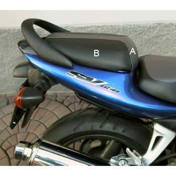 Granucci Passenger Seat Covers for Suzuki SV650 & SV650S 99-02
